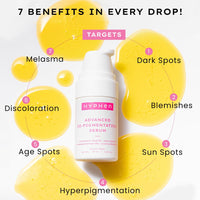 Hyphen Advanced De-Pigmentation Serum For Hyperpigmentation, Melasma, Dark Spots & Scars With 2% Kojic Acid | Visibly Brightens & Even Tones Skin | Serum For Women & Men - 30ml