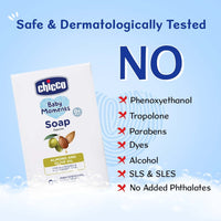 Chicco Baby Moments Soap 75g Buy 3 Get 1 Free For Nourished & Moisturised Skin With Natural Care of Almond & Olive Oil