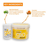 OZONE D Tan Facial Cleanser 250G with Instant Glo Bleach 250G for Glowing & Smooth Skin