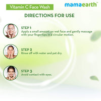 Mamaearth Vitamin C Face Wash for Women & Men | Toxin-Free & Oil-Free Face Wash | For Acne-Prone, Dry & Oily Skin | Illuminates Skin - 100 ml (Pack of 2)