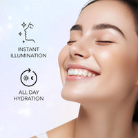 FACES CANADA Glow & Shine Strobe Cream Combo - Silver (30ml x 2) (Pack of 2) | Primer + Highlighter + Moisturizer | Shea Butter & Hyaluronic Acid | Intense Hydration | Flawless Radiant Dewy Skin | Illuminating & Glowing Makeup Base