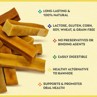 Himalayan Dog Chew Original Yak Cheese Dog Chews, 100% Natural, Long Lasting, Gluten Free, Healthy & Safe Dog Treats, Lactose & Grain Free, Protein Rich, Mixed Sizes, Dogs 65 Lbs & Smaller