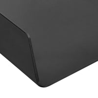 Basics Rectangular Plastic Desk Organizer, letter size Tray, Black, 2-Pack Letter Tray