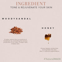 Khadi Natural Woody Sandal & Honey Soap| Even Outs Skin Tone| Makes Skin Glow | Suitable for All Skin | Pack of 3 | (100 * 3) (300 gm)