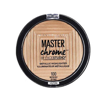 Maybelline New York Bronzer, Metallic Highlighter, Bronzer, Sheen Metallic Finish, Molten Gold, Master Chrome by Face Studio, 6.7g