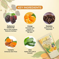 Moha: Herbal Radiance Face Mask For Nourished And Bright Skin - Reduces Dullness & Tanning - Ayurvedic Formula With No Paraben, No Sulphate, Mineral Oil & Artificial Colour - 100G (Pack Of 1)