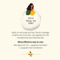 Ashpveda Japapatti & Brahmi Hair Wash for Dry Scalp & Damaged Hair Repair (100 ml)