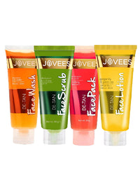 Jovees Herbal Face Care Combo | De-Tan Facewash 120ml, Scrub 100ml, Pack 100g, Lotion 60ml | Tan Removal