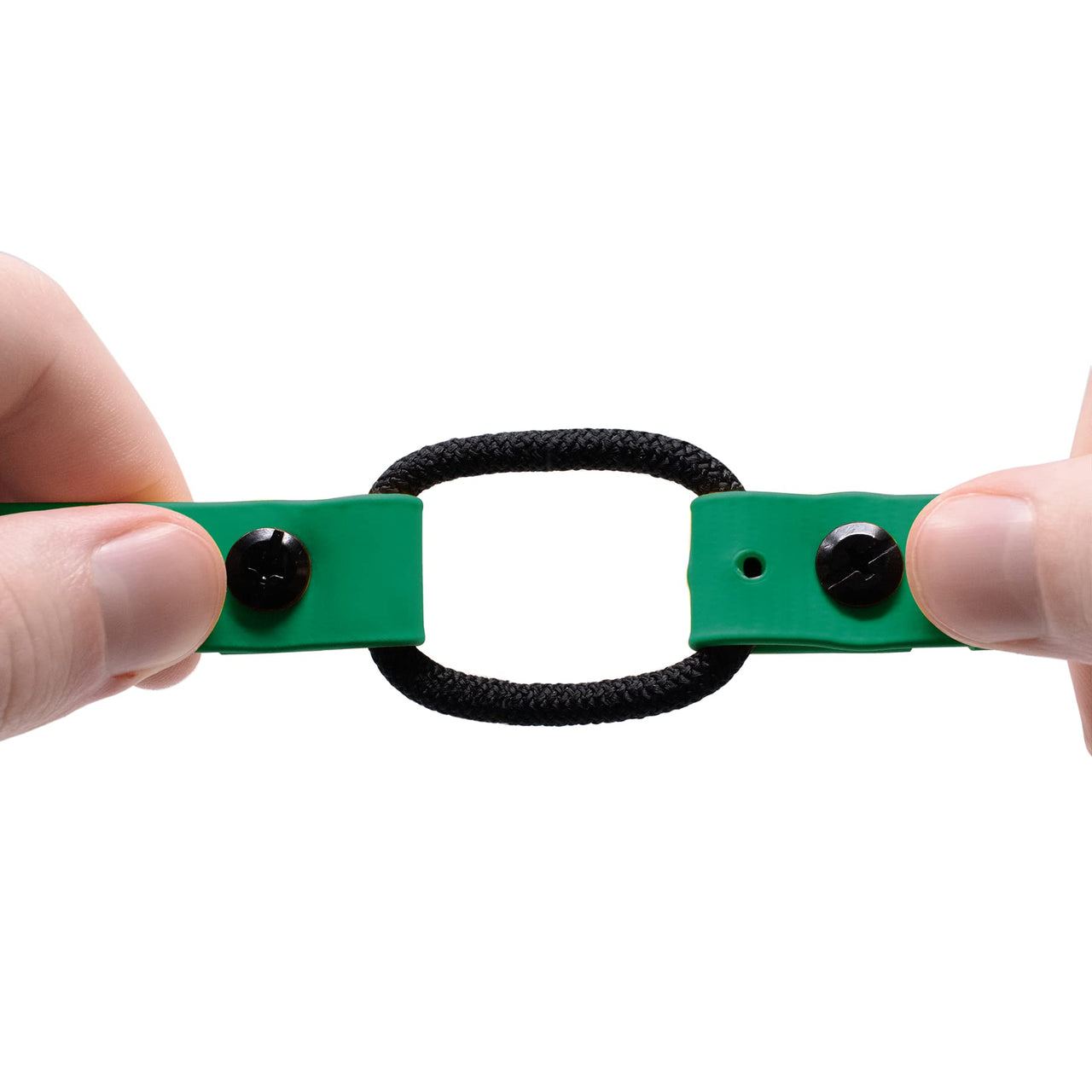 Educator Quick Snap Bungee Dog Collar, Biothane, Waterproof, Odorproof, Easy Connect and Disconnect Clasp and D Ring with Comfort Bungee Loop, Adjustable for Custom Fit, 1-Inch, Green 1" Wide Fits 800 and 1200 Series