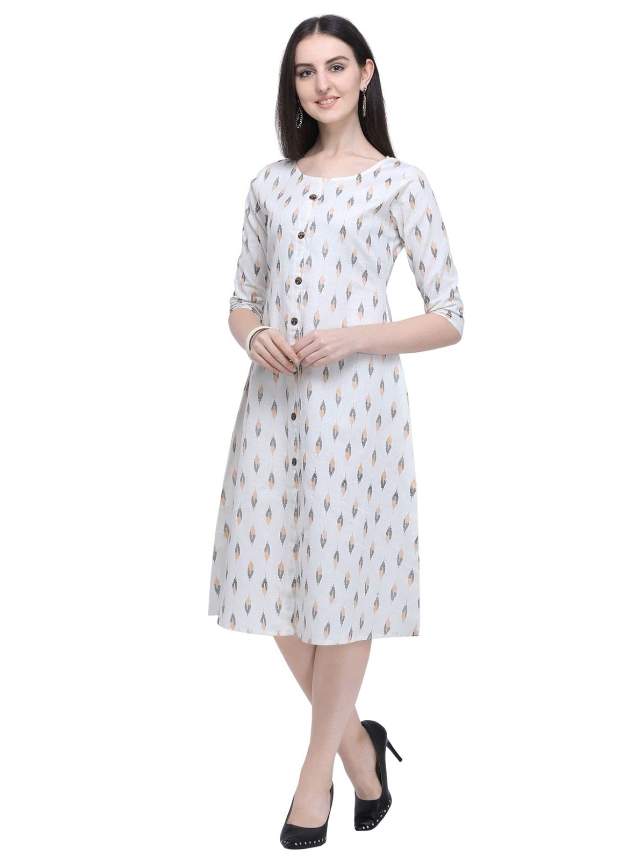 Pinkriti Women's  Cotton A-Line Kurta