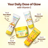 Mamaearth Vitamin C Daily Glow Face Pack with Vitamin C & Turmeric 200g | Natural, DIY-like Texture | Instantly Brightens Skin, Adds Glow | Clay Face Mask | Free From Harmful Chemicals | All Skin Type