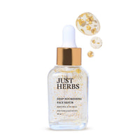 Just Herbs 24K Gold Bakuchiol Face Serum for Fights Signs of Ageing | Improve Skin Elasticity | Instant Lasting Hydration All Skin Types for Men and Women 30ml