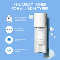 LANEIGE Mini Spray Cream Skin Toner & Moisturizer | Dual Function | Toner for Glowing Skin | Ceramides Moisturizer with Peptides | Boosts Skin Barrier & Lightweight | Korean Skincare -30Ml
