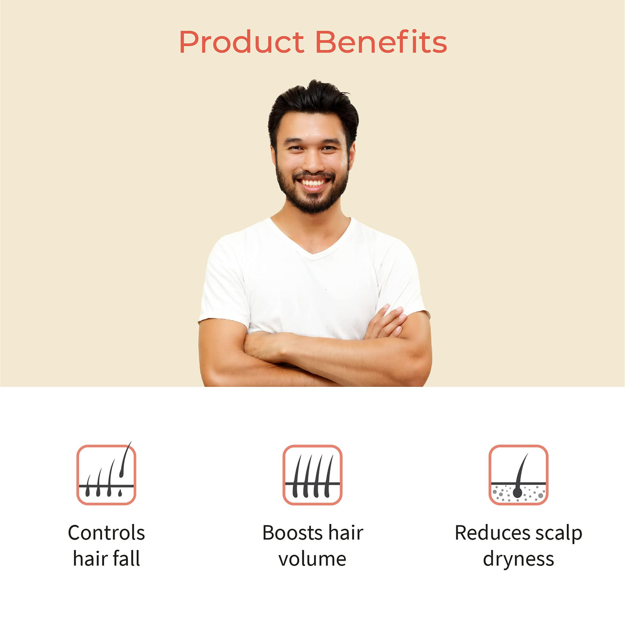 Vedix Hair Fall Oil For Men-Ahuta Root Stimulating Hair Oil With Banyan + Symplocos + Daruharidra Customized For Normal-Oily Scalp & Straight Hair-Customized Ayurveda For Hair Growth In Men-100Ml