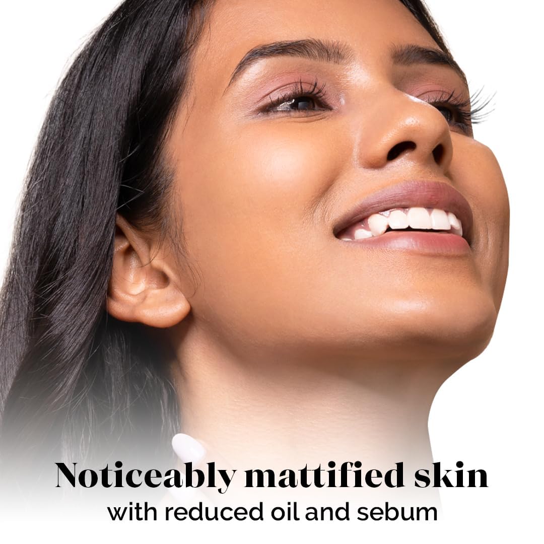 LuxaDerme Pore Perfecting Face Serum - Minimizes Pores, Controls Oil & Sebum, Firms Skin | 96% Natural Ingredients with Lotus water, Alpaflor® Alp-Sebum, Syn®-Coll, Galactomyces | Korean Skincare - 30ml