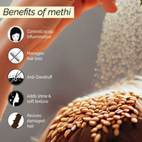 PYOURA Non-oily Methi Frizzy Hair Serum Mist 100ml, Hair Conditioner For Dry Frizzy Hair, Serum for Soft and Shiny Hair, Revives Damaged Hair, Ayurvedic Natural Herbal spray serum for dandruff