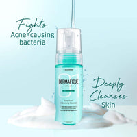 Dermafique Acne Avert Cleansing Mousse, 150 ml - for Acne Prone Skin- Suits Oily and Dry Skin - Foaming Face Wash with Salicylic acid - Cleanses Pores and Clears Out Excess Sebum - Paraben Free, SLES-free- Dermatologist Tested