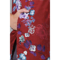 in. fuse by Shoppers Stop Mandarin Neck Printed Cotton Women Straight Fit Kurta