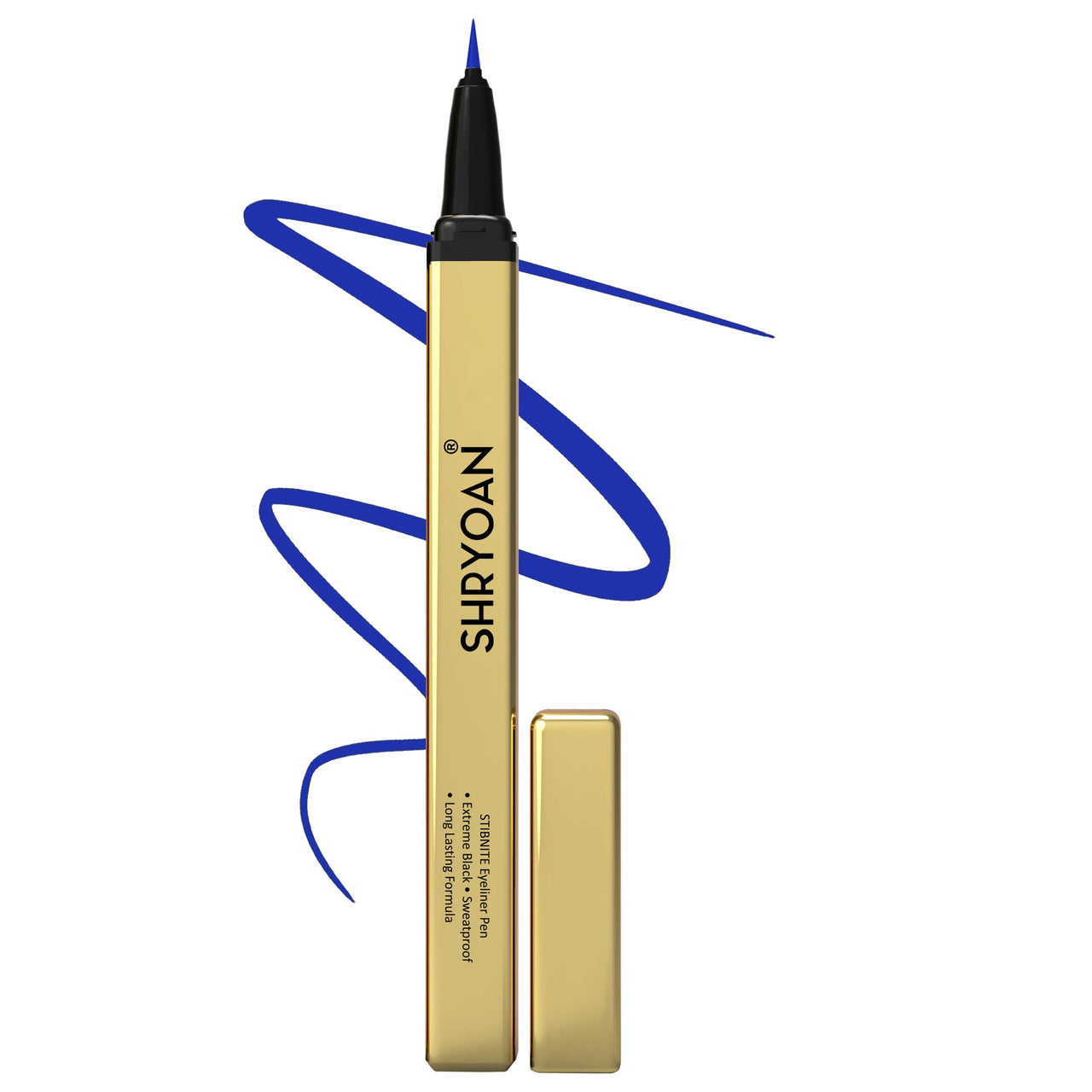 Shryoan Stibnite Eyeliner Pen| Intense Eyeliner | Matte Eyeliner | Lasts Long up to 24 hours | Tear, Sweat & Smudge Proof | (1.2g) | Color- Blue