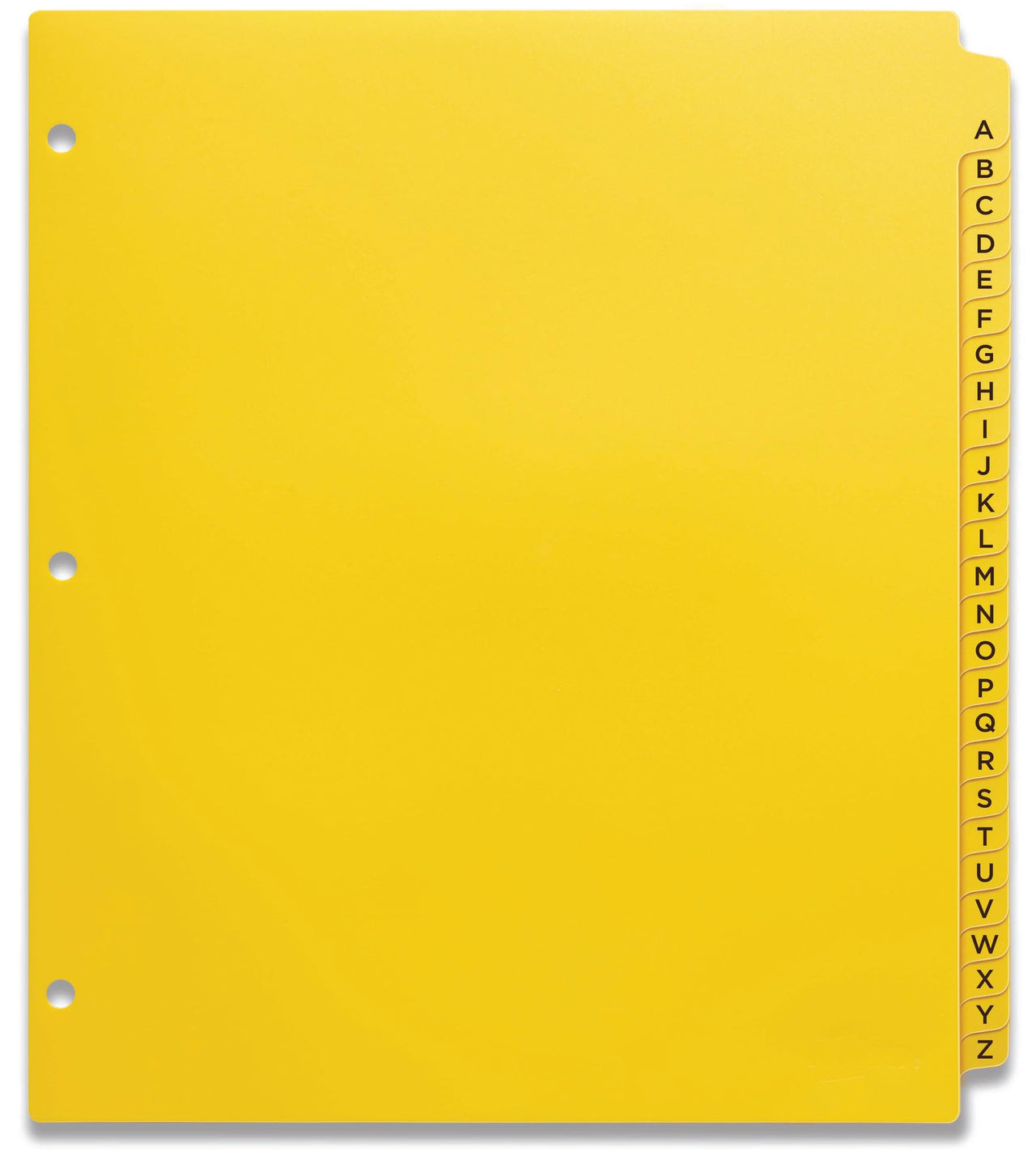 Avery Heavy-Duty Plastic Industrial Dividers, 26 A-Z Tabs, Yellow (23081) A-Z Plastic Dividers