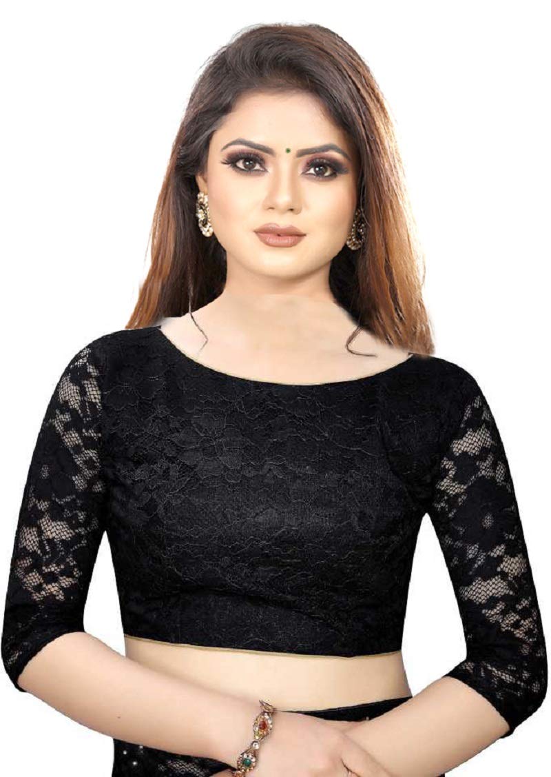 Avantika Fashion Women's  Jacquard Russell Net Saree With blouse piece