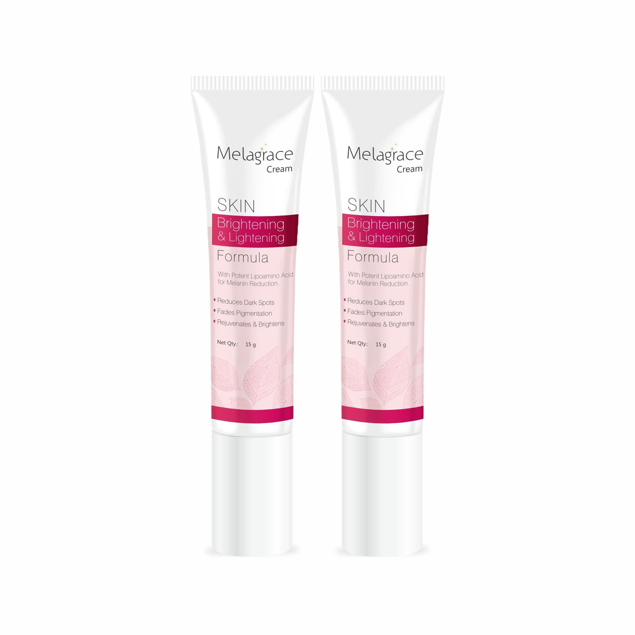 Melagrace Skin Brightening & Lightening Cream 15g | Reduces Dark Spots & Pigmentation | Rejuvenates & Brightens | Gentle & Lightweight Formula (Pack of 2)