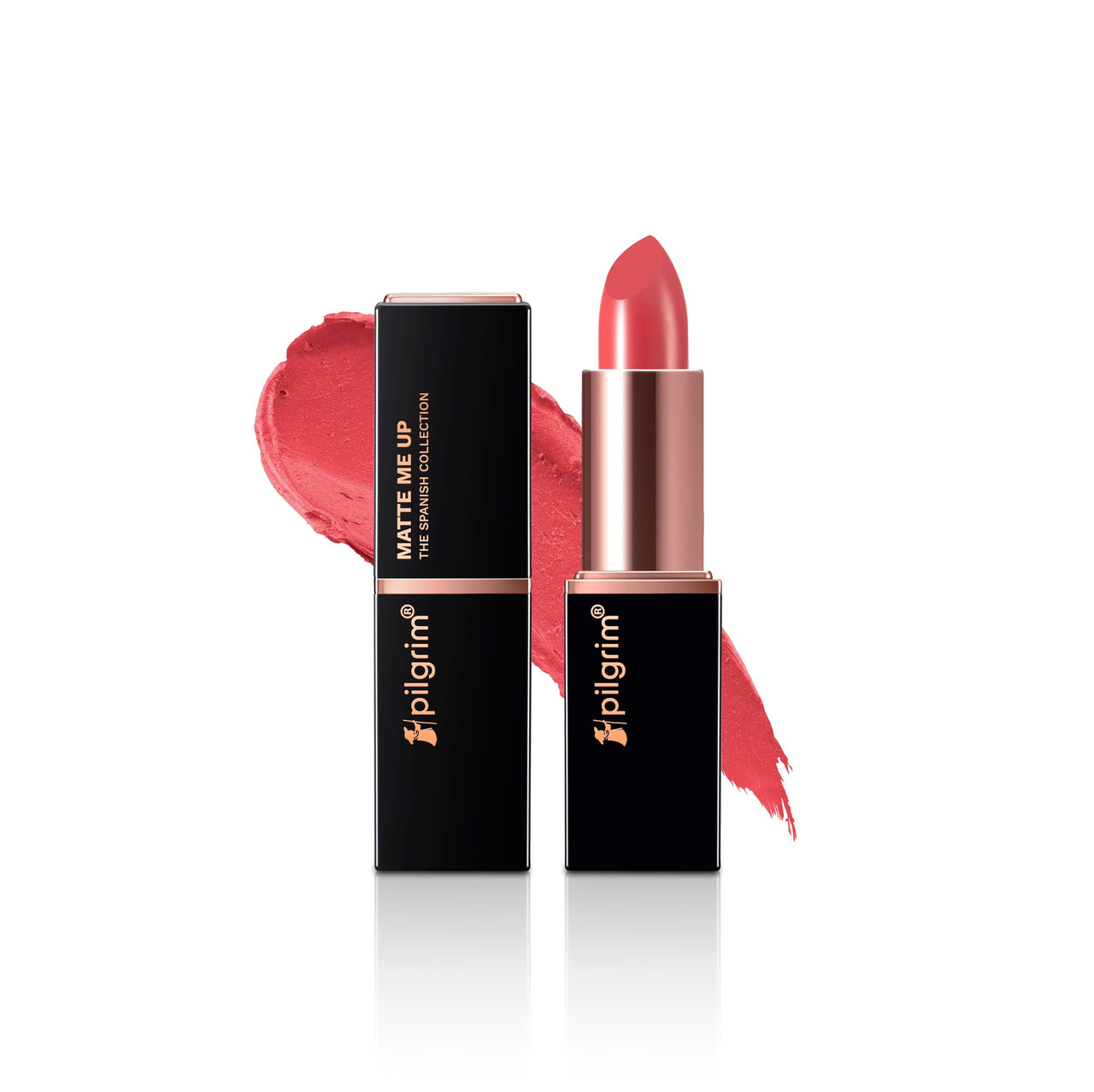 Pilgrim Matte Bullet Lipstick Intense Colour Transferproof & Smudgeproof Pink Hotness -12