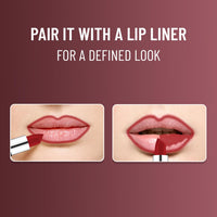 Swiss Beauty Pure Matte Creamy Lipstick | Non-drying, Highly pigmented Lipstick | Shade- Bold Wine, 3.8gm|
