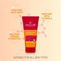 Meglow Mens Skin Care Kit Pack of 3 - Mens Fairness Cream (50g) With Aloevera Extracts and Vitamin E |Apricot Scrub (70g) With Natural Apricot Extracts |Refreshing Face Wash (70g) Helps to Remove Dead Skin Cells and Make Skin Refreshing and Radiant