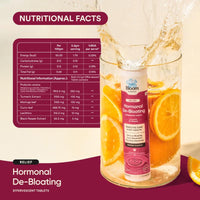 Bloom Menopausal De-bloating Effervescent Tablets | 20 Effervescent Tablets (Pack of 1) | For Bloating, Hormonal Imbalance & Gut Health | Eases Discomfort | Formulated for Menopause |