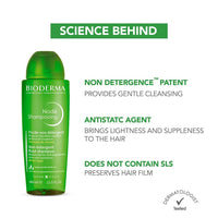 Bioderma Node Shampooing - Cleanses, Respects and Protects | Daily Use Gentle Clarifying Water-Based Shampoo | SLS Free, 400ml