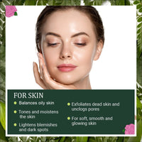 INDUS VALLEY Bio Organic Natural Multani Mitti Powder | Healing Clay | Bentonite clay with Rose Petals Powder | Rosa indica for Skin Care - (200g+100=300g)