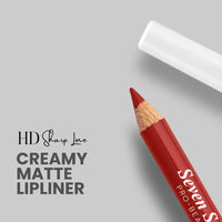 Seven Seas HD Sharp Line Lip Liner | Matte Lip Liner | Transfer-proof | Long Lasting | Highly Pigmented (Pack Of 12)