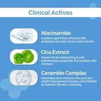 The Derma Co 2% Niacinamide Gentle Skin Cleanser for Sensitive, Dry, Normal Skin - 125 ml Non-Irritant | 100% Soap-Free | Non-Oil Stripping | Gently Cleanses Makeup