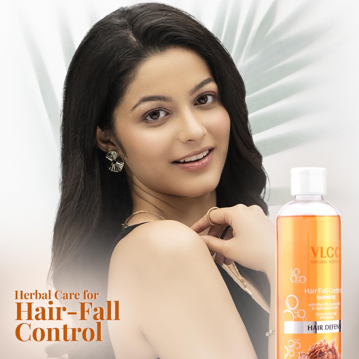 VLCC Hair Fall Control Shampoo - B1G1-350ml X 2 (700ml) | Stronger, Thicker Hair. Helps Control Hair Fall | Hair Fall Shampoo | Improved Scalp Health with Khus & Coconut Oil.