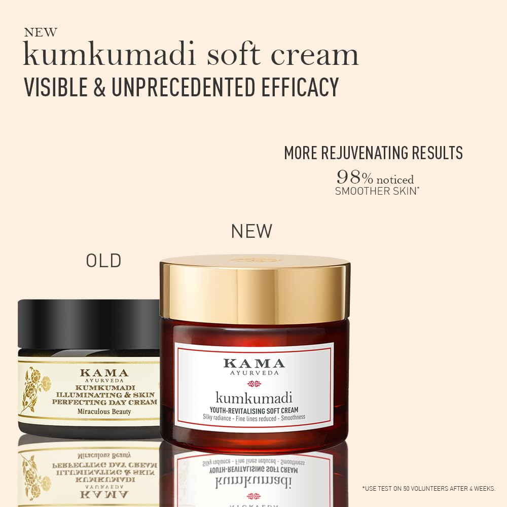 KUMKUMADI YOUTH-REVITALISING SOFT CREAM, 15 ML | Brightening Day Cream| NEW & IMPROVED