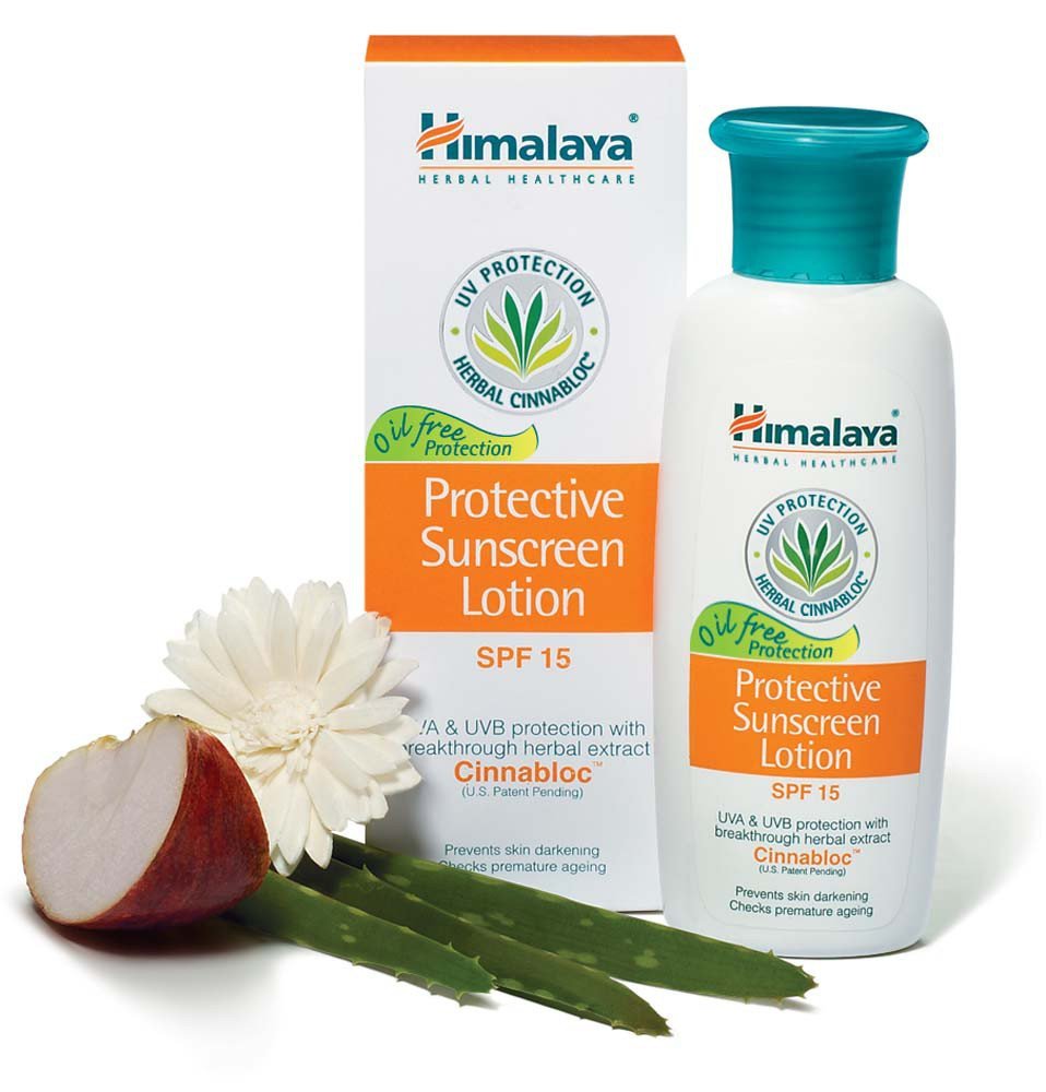 Himalaya Nourishing Skin Cream, 200ml And Herbals Protective SPF 15 Sunscreen Lotion, 100ml, Oily