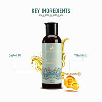 Avimee Herbal Keshpallav Cold Pressed Organic Castor Oil - 100 ml | for Hair Growth & Adds Shine | Strengthens Hair, Repairs Damaged & Dry Skin, Strong Nails | with Vitamin E & Mineral Oil