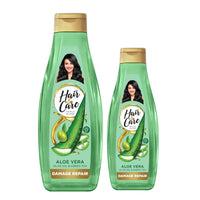 Hair & Care Triple Blend Damage Repair Non-Sticky Hair Oil with Aloe Vera, Olive Oil & Green Tea, 300 ml + 100 ml
