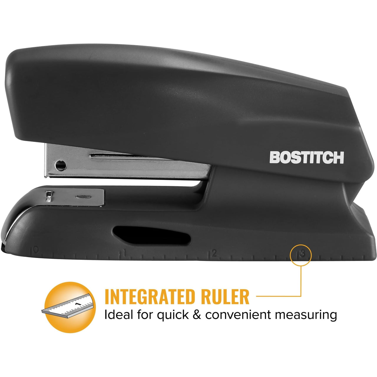 Bostitch Office 20 Sheet Stapler, Mini Stapler, Fits into the Palm of Your Hand; Black (B150-BLK)