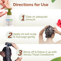 Mamaearth Kerala Thaali Shampoo with Hibiscus, Shikakai, Amla, Flax Seeds for Thick & Long Hair - 250 ml| Ready To Use Thali | Gently Cleanses | Adds Shine | 12 Potent Herbs | 100% Natural Herbs