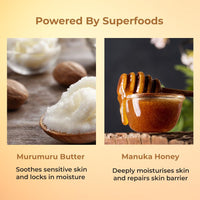 Naturali Intense Moisturisation Body Lotion With Murumuru Butter & Manuka Honey | 48 Hours Deep Moisturisation | Repairs Skin | Paraben & Mineral Oil Free | 400ml