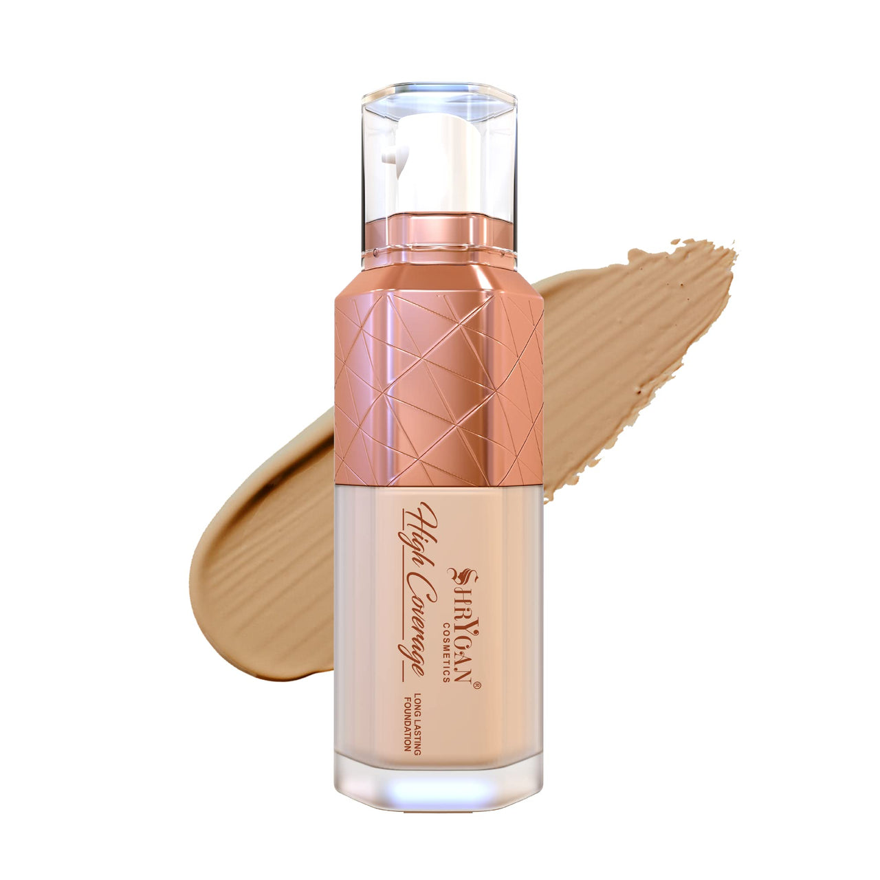 Shryoan High Coverage Foundation| Matte & Natural Finish Liquid Foundation and Long Lasting with Easy Blendable, Suitable for All Skin Types (50gm) (Shade 05)