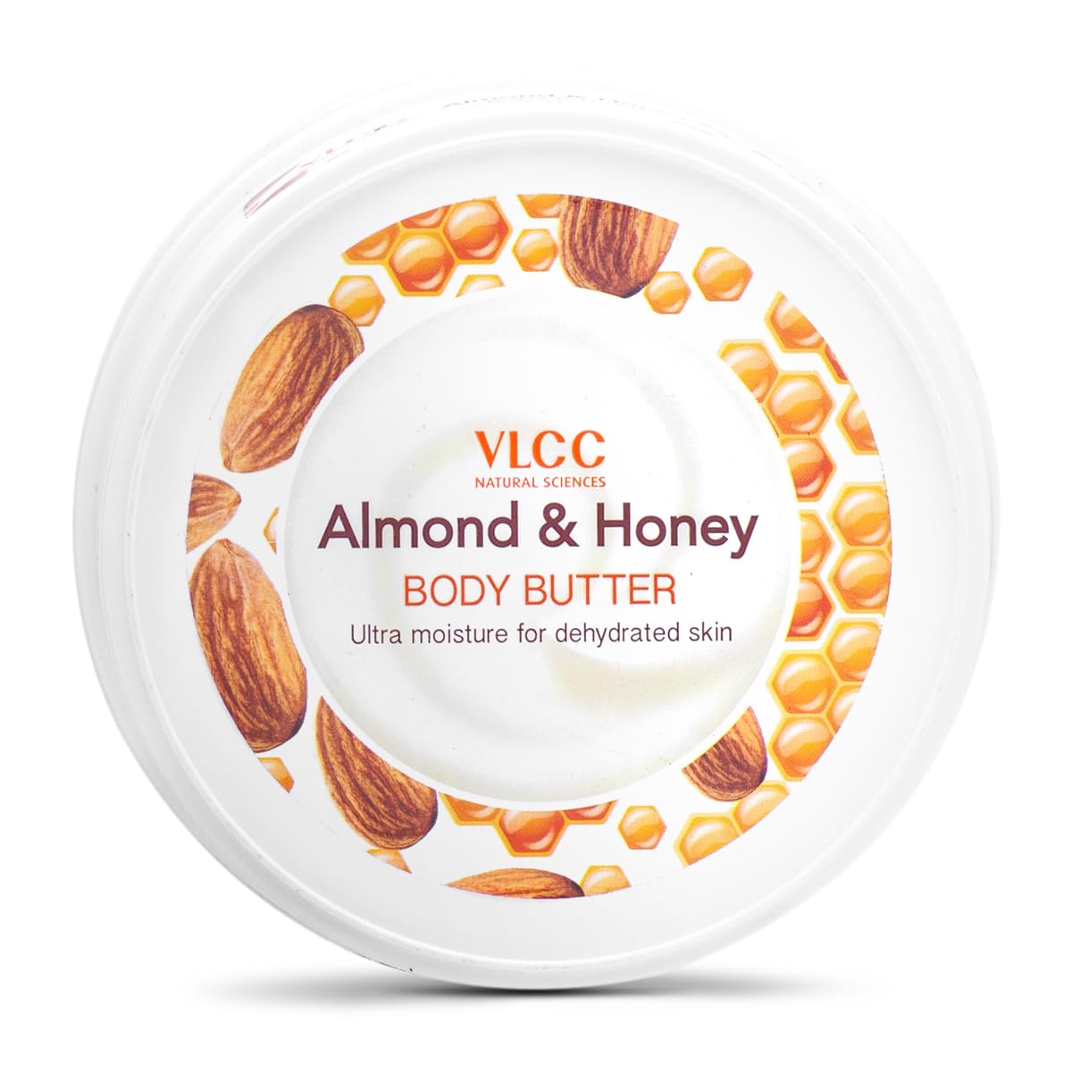 VLCC Almond & Honey Body Butter - 200g | Deeply Moisturizing Body Butter for Dehydrated Skin | Intensely Hydrating Body Cream for Soft, Smooth, Hydrated Skin with Almond Oil & Honey