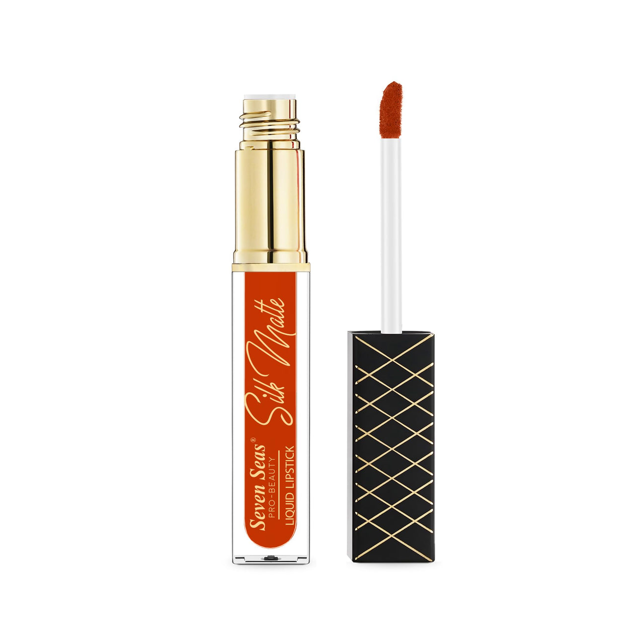 Seven Seas Silk Matte Liquid Lipstick | Long Lasting and Waterproof Liquid Lipstick for Women (Roof Terracotta, 7ml)