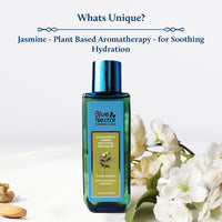 Blue Nectar Body Oil for Women & Men |Bath & Body Massage Oil with Ashwagandha & Natural Jasmine Oil | Plant Based Aromatherapy (8 Herbs, 200 ml)