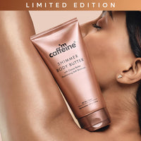 mCaffeine Shimmer Body Butter With Cocoa Butter For Shimmery & Glowing Skin (150 g)