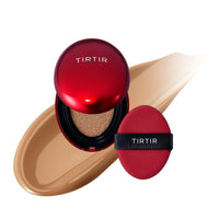 TIRTIR Mask Fit Red Cushion Foundation, Full coverage, Skin fit, Satin Glow Finish, Korean Cushion Foundation #34N PECAN, 4.5g