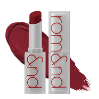 Rom&nd Zero Matte Lipstick - Lightweight, Velvety Matte, Buildable, Long-Lasting, Non-Drying - 15 Midnight, 3g