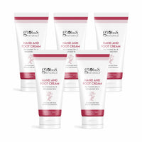 Globus Naturals Nourishing Hand & Foot Cream, Enriched with Rose & Anantmool, For Nourished, Moisturised Hands & Feet, Suitable for All Skin Types 100 gms (Pack of 5)